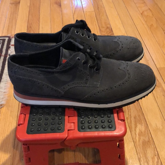Prada Brogue Suede Shoes - Picture 1 of 8